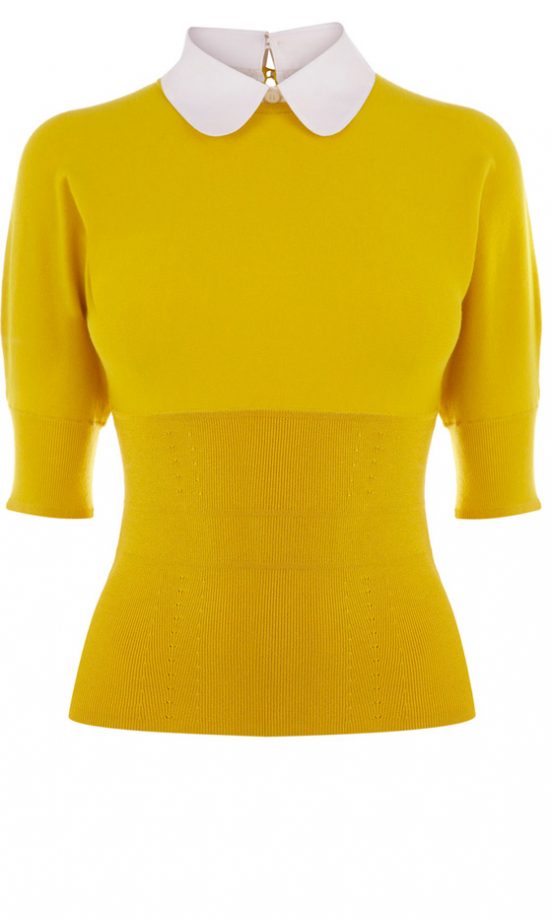 Karen Millen Knit With White Collar Jumper, £95