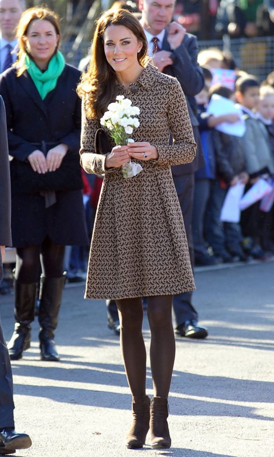 Kate Middleton Rocked A Coat Dress By Orla Kiely In Oxford, 2012