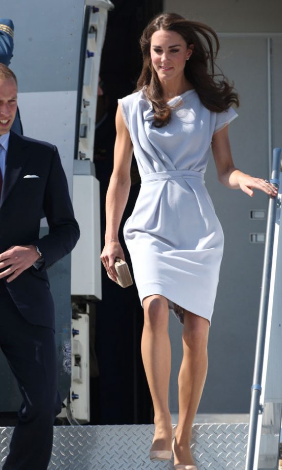 Kate Middleton Flew The British Style Flag As She Arrived In Wearing LK Bennett Shoes, 2011