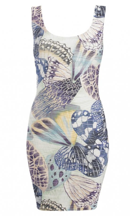 Lipsy Butterfly Texture Dress, £40.00