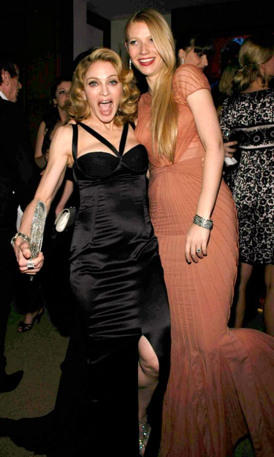 Madonna And Gwyneth Paltrow At The Vanity Fair Oscars Party, The 79th Annual Academy Awards 2007