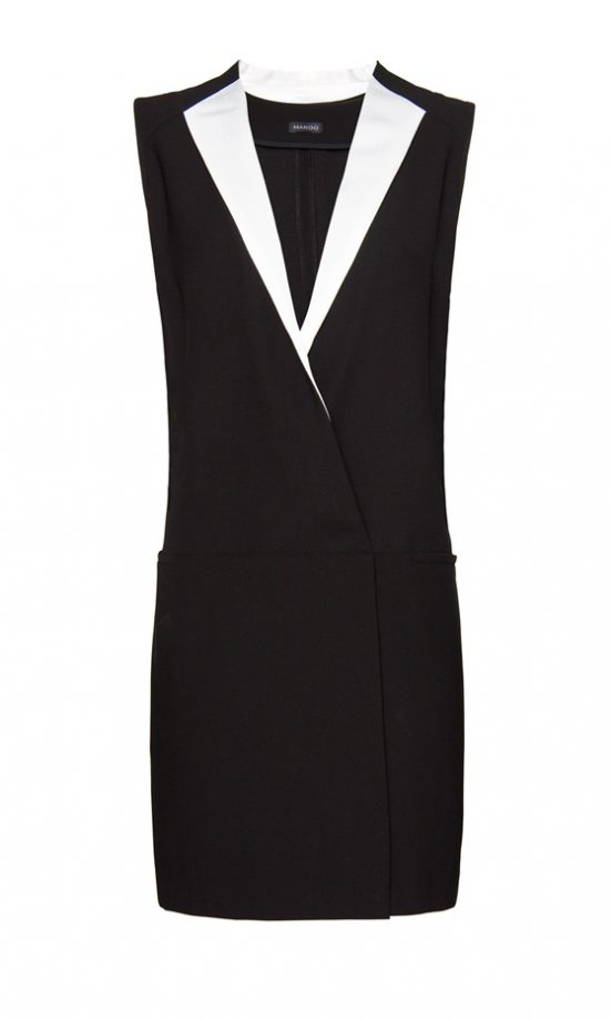 Mango Contrast Lapel Dress, £29.99