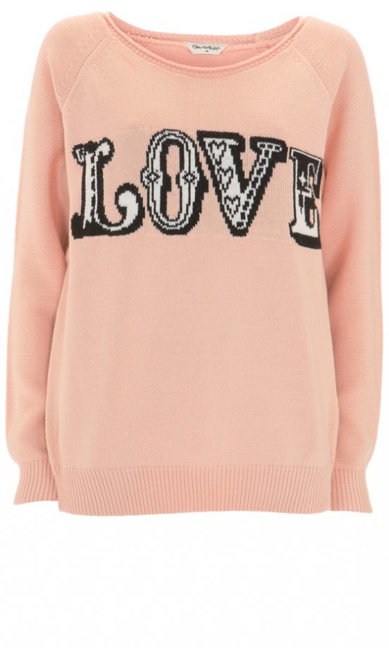 Miss Selfridge Peach Love Jumper, £39