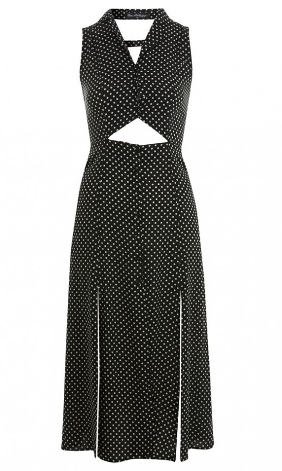 Miss Selfridge Polka Dot Split Dress, £39.00