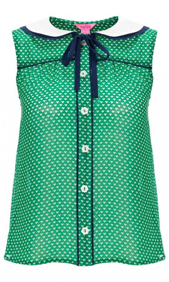 Monsoon Fusion Heart Print Top, £35