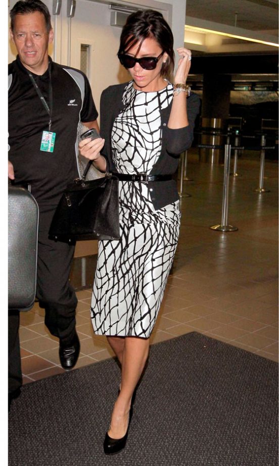 Victoria Beckham Shows Off More Of Her Handbag Collection At LAX, September 2009