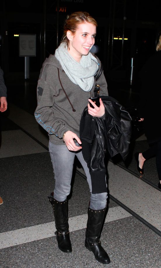Emma Roberts At LAX Airport, February 2010