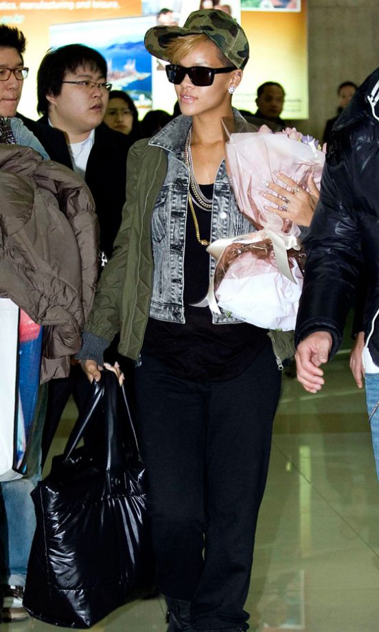Rihanna Greets Fans At Gimpo Airport, South Korea, February 2010