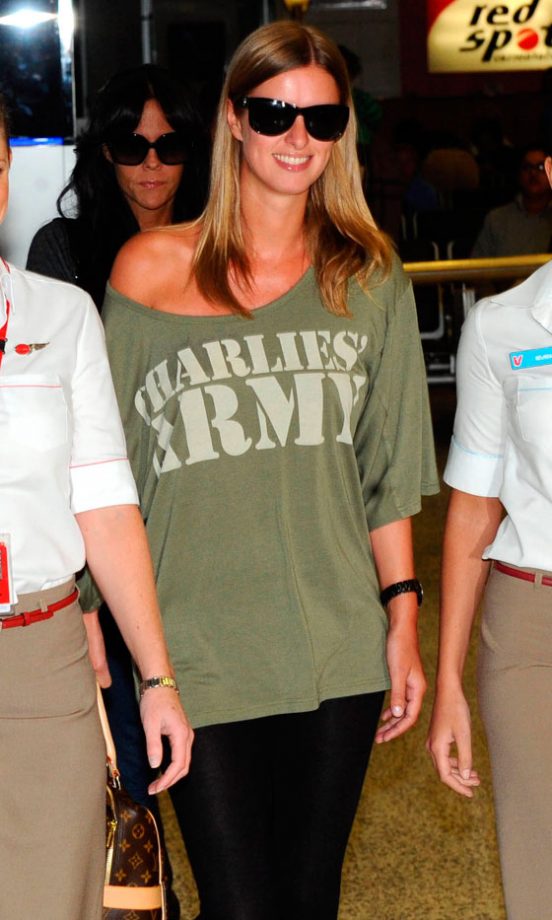 Nicky Hilton Opts For A Slouchy Tee Over Her Usual Designer Gear, August 2010