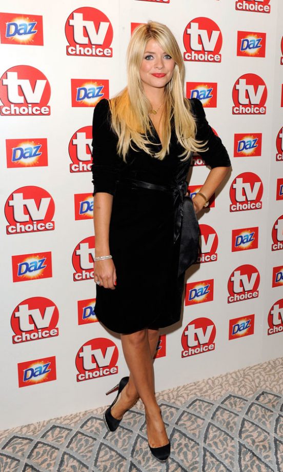 Holly Willoughby Goes Back To Black At The Soap Awards, 2010