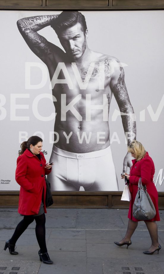 One For The Ladies: David Beckham's Poster Campaign For H&M