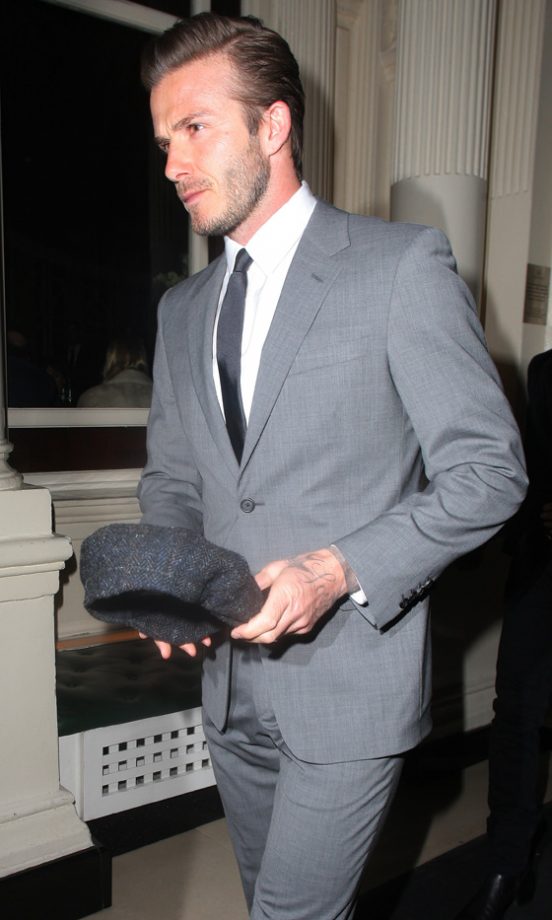 David Beckham Stepped Out In London Wearing Another Impressive Outfit, 2012