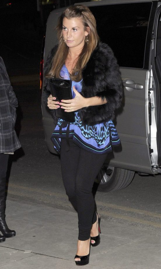 Coleen Rooney Dressed Up To Watch Oliver The Musical In Manchester, 2012