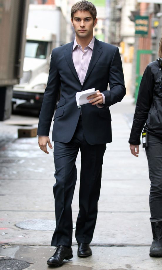 Chace Crawford Also Worked A Suit On The Gossip Girl Set, 2012