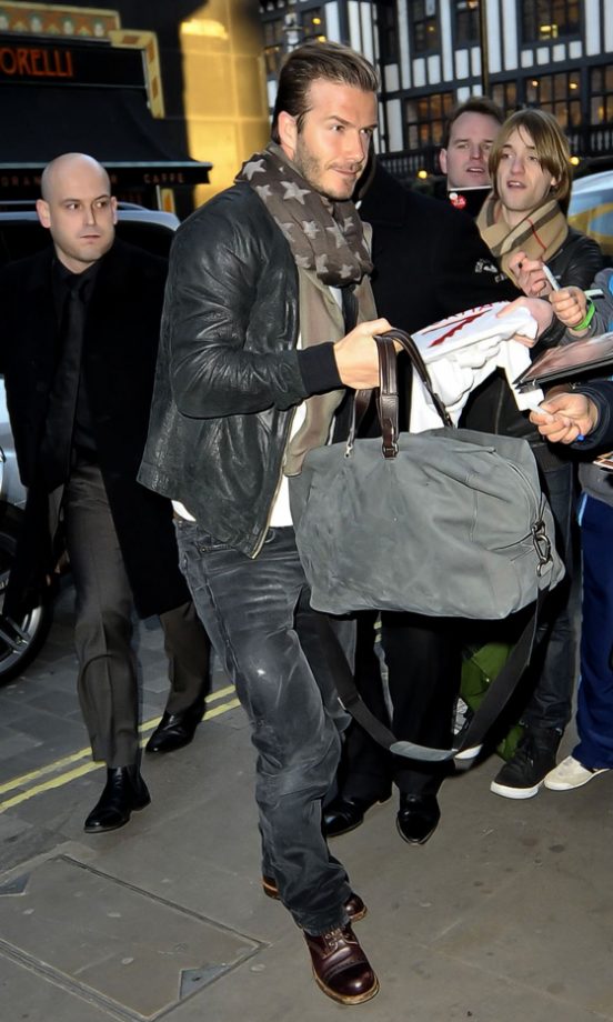 David Beckham Worked Off-Duty Cool In London, 2012