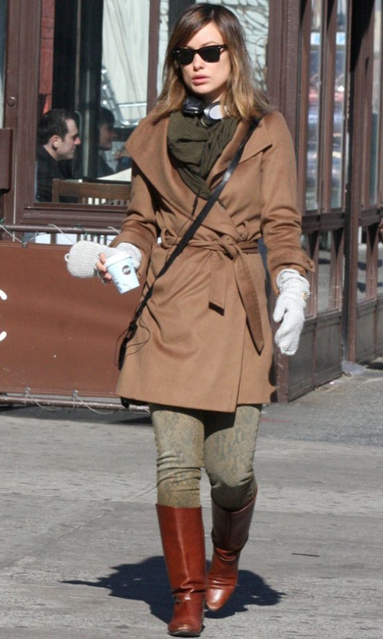 Olivia Wilde Wrapped-Up For A Trip To The Shops, 2012