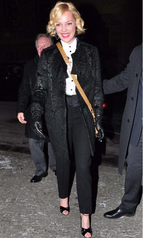 Katherine Heigl Worked The Mono Fashion Trend In Germany, 2012