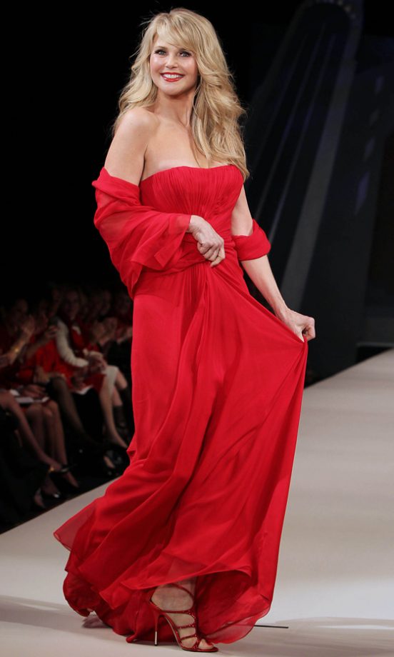 Christie Brinkley At The Heart Truth's Red Dress Collection