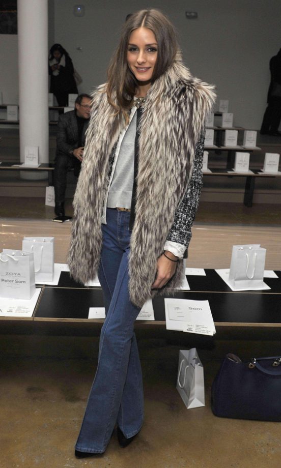 Olivia Palermo Wrapped Up At Peter Som's Fashion Show AW12