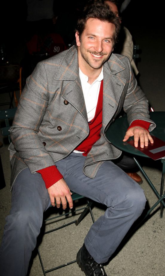 Bradley Cooper Front Row At Tommy Hilfiger's Fashion Show AW12
