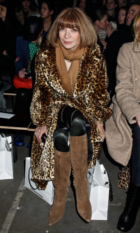 Anna Wintour Sat Front Row At Alexander Wang's Fashion Show AW12