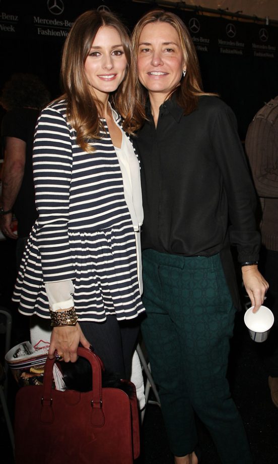 Olivia Palermo And Amy Smilovic At Tibi's Fashion Show AW12