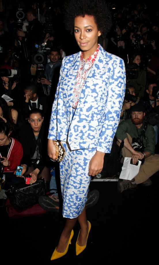 Solange Knowles Looked Fab At Diane Von Furstenberg's Fashion Show AW12