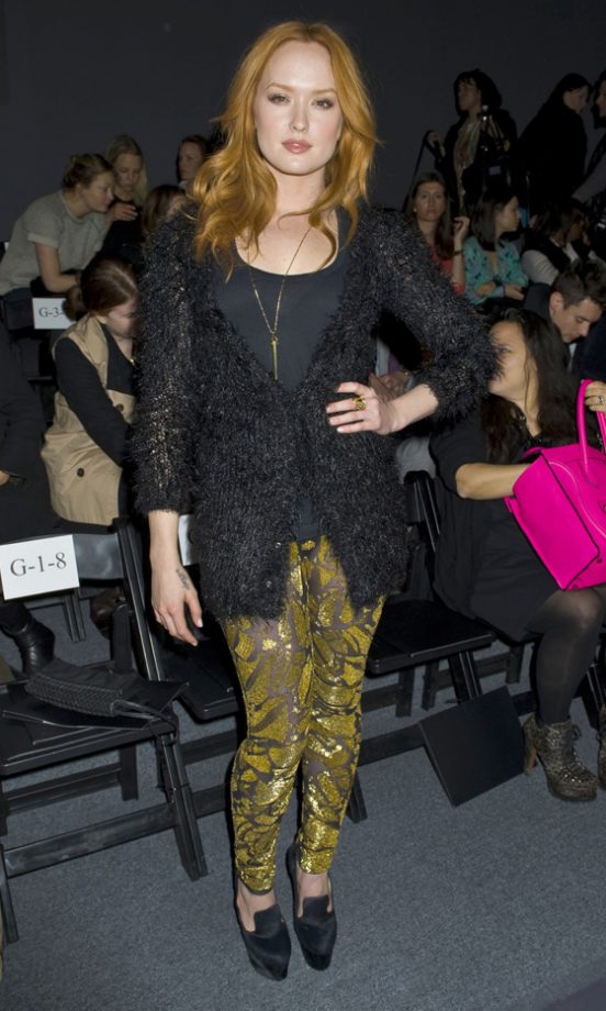 Kaylee Defer At The Jenny Packham Fashion Show AW12