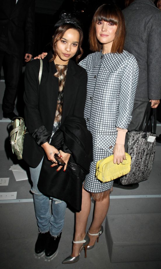 Zoe Kravitz And Rose Byrne At The Marc Jacobs Fashion Show AW12