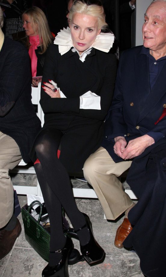 Daphne Guinness At The Oscar De La Renta Fashion Show AW12