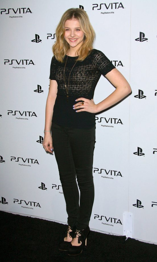 Chloë Moretz At The Sony Playstation PS VITA Launch Party 2012