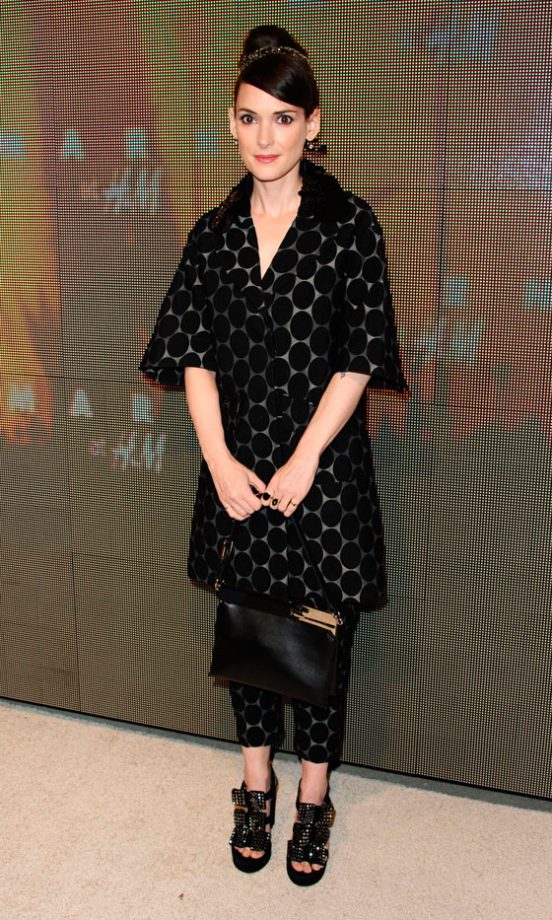 Winona Ryder At The Marni For H&M Collection Launch, LA, 2012