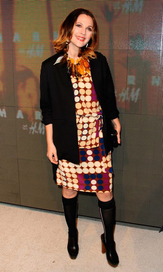 Drew Barrymore At The Marni For H&M Collection Launch, LA, 2012