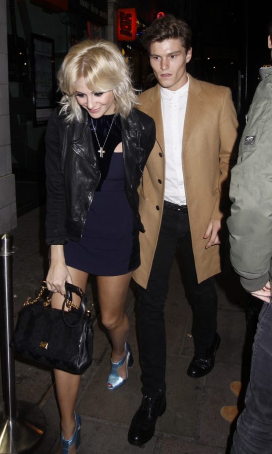 Pixie Lott And Her Boyfriend Hit The PPQ After Show Party AW12