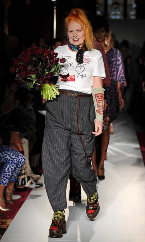 Vivienne Westwood Hit The Catwalk At Her AW12 Fashion Show