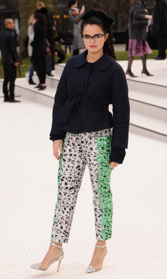 Bip Ling Wearing DSquared2 Glasses At The Burberry Prorsum Fashion Show AW12