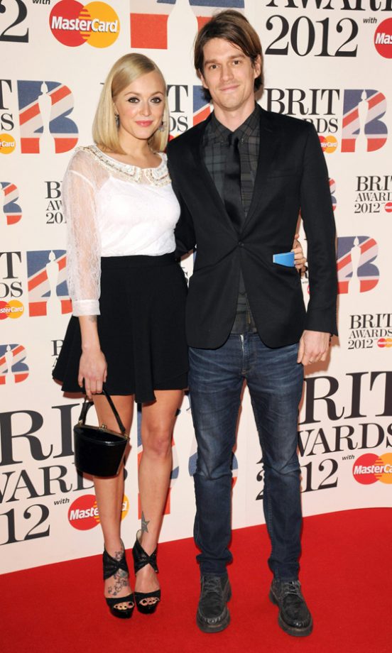 Fearne Cotton And Jesse Wood At The Brit Awards 2012