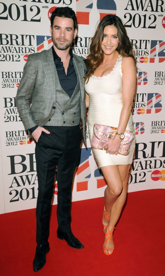 Dave Berry And Lisa Snowdon At The Brit Awards 2012