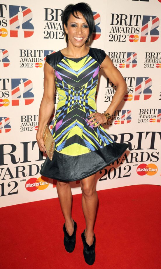 Dame Kelly Holmes At The Brit Awards 2012