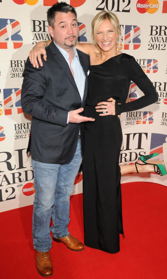 Huey Morgan And Jo Whiley At The Brit Awards 2012