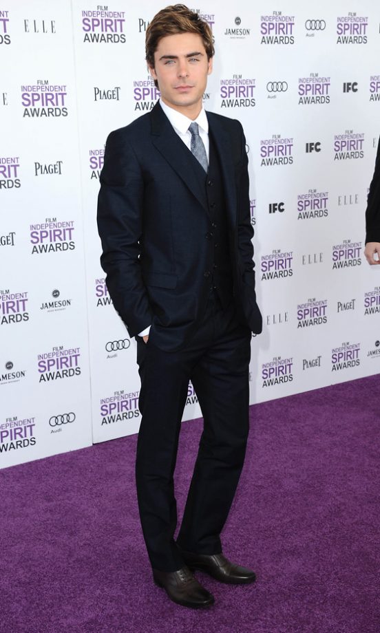 Zac Efron Looked Dapper At The Film Independent Spirit Awards 2012