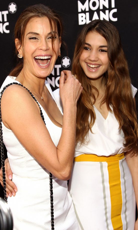 Teri Hatcher With Daughter Emerson Rose Hatcher At The Montblanc Brunch, 2012