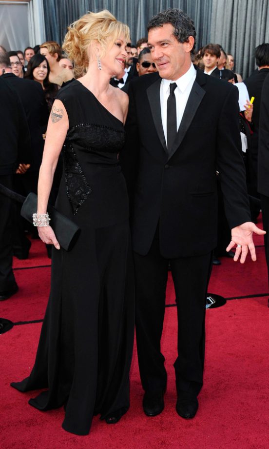 Melanie Griffith and Antonio Banderas At The Oscars 2012