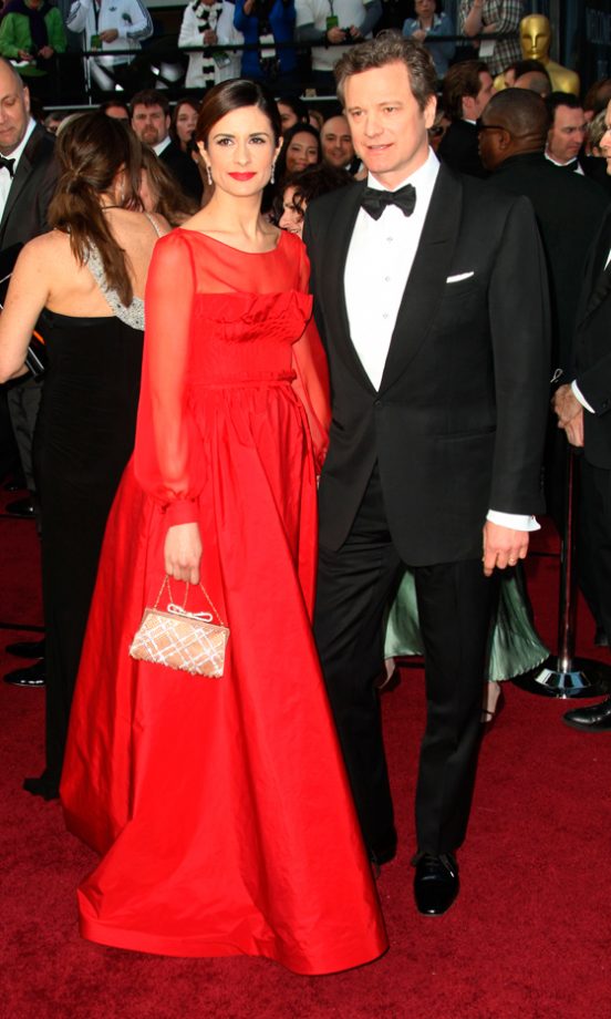 Livia Firth And Colin Firth At The Oscars 2012