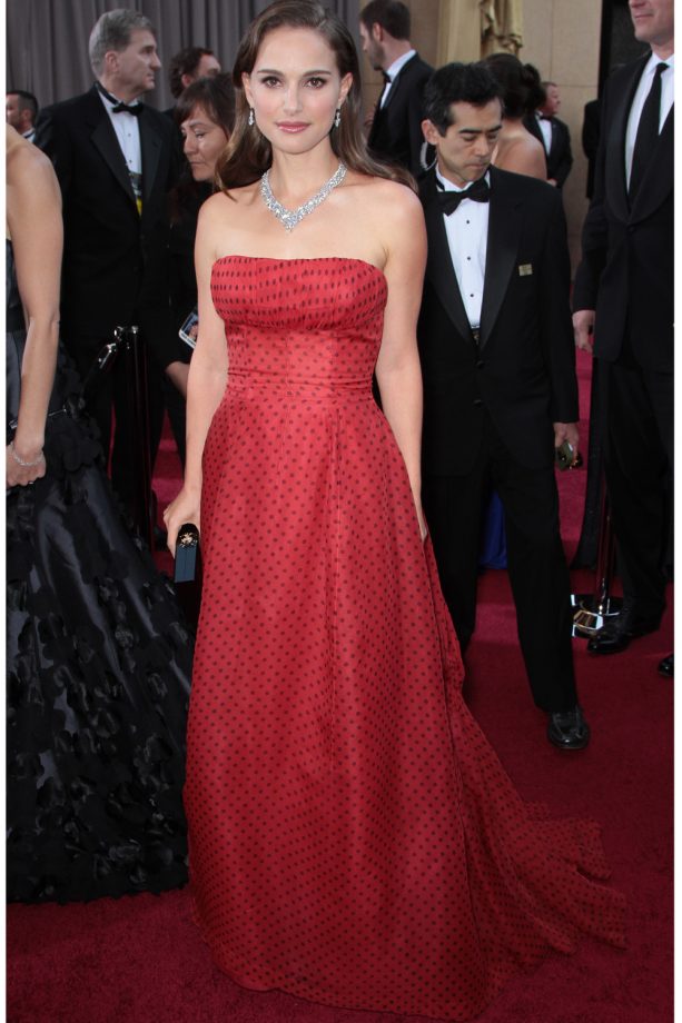 Natalie Portman Sports Dior At The Oscars, 2012