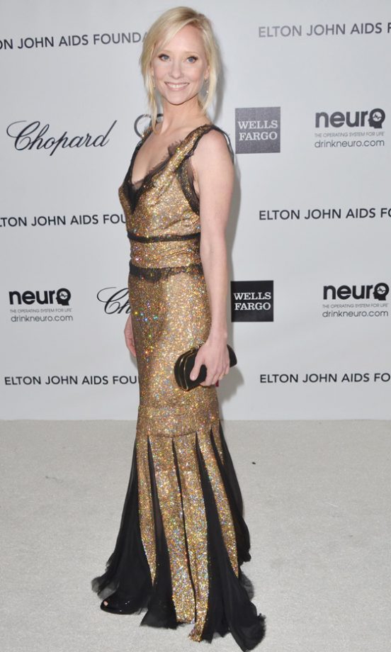 Anne Heche At Elton John's AIDS Foundation Oscar Party 2012