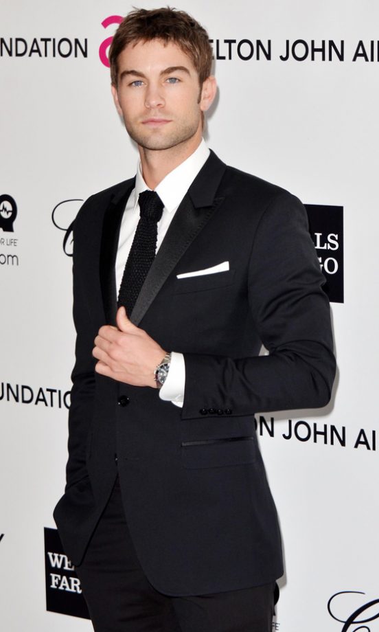 Chace Crawford At Elton John's AIDS Foundation Oscar Party 2012