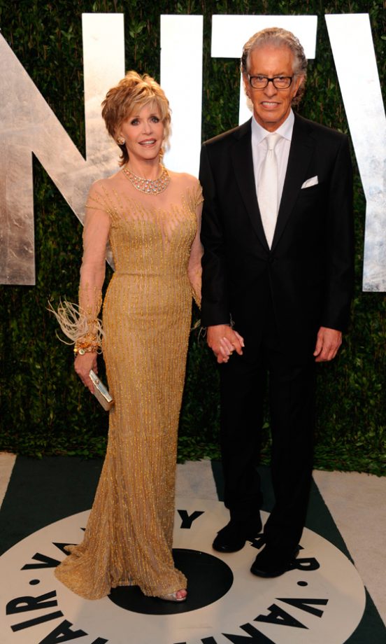 Jane Fonda And Richard Perry At The Vanity Fair Oscar After-Party 2012