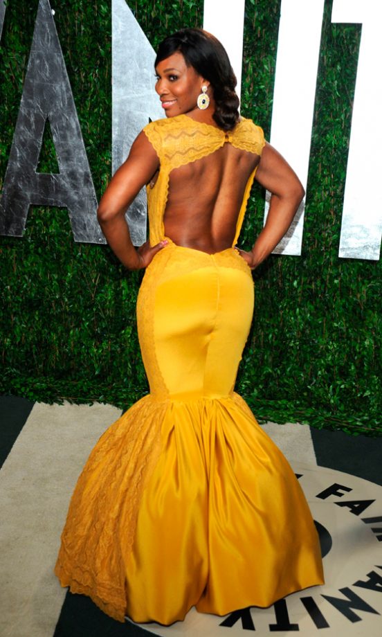 Serena Williams At The Vanity Fair Oscar After-Party 2012