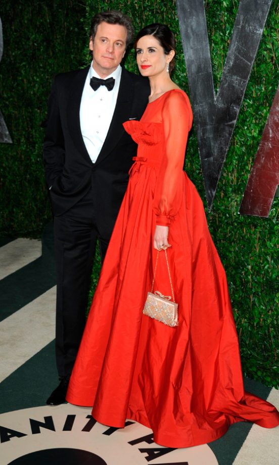 Livia Firth And Colin Firth At The Vanity Fair Oscar After-Party 2012